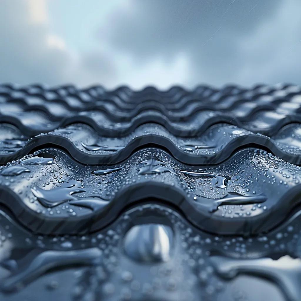 Close-up of durable tile roofing materials designed to withstand harsh weather in Kyogle