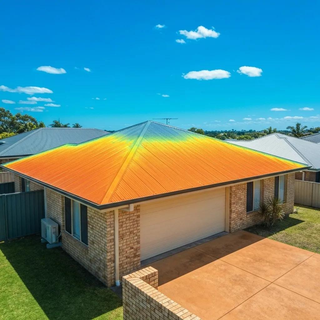 Team of professionals installing Colorbond roofing on a residential property in Lismore