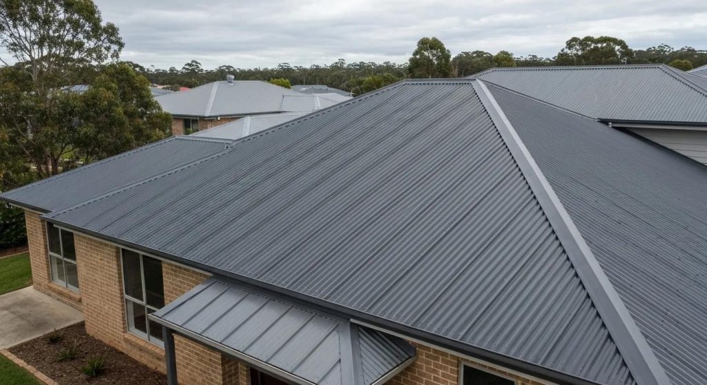 Modern metal roofing on a Kyogle home, showcasing durability and aesthetic appeal