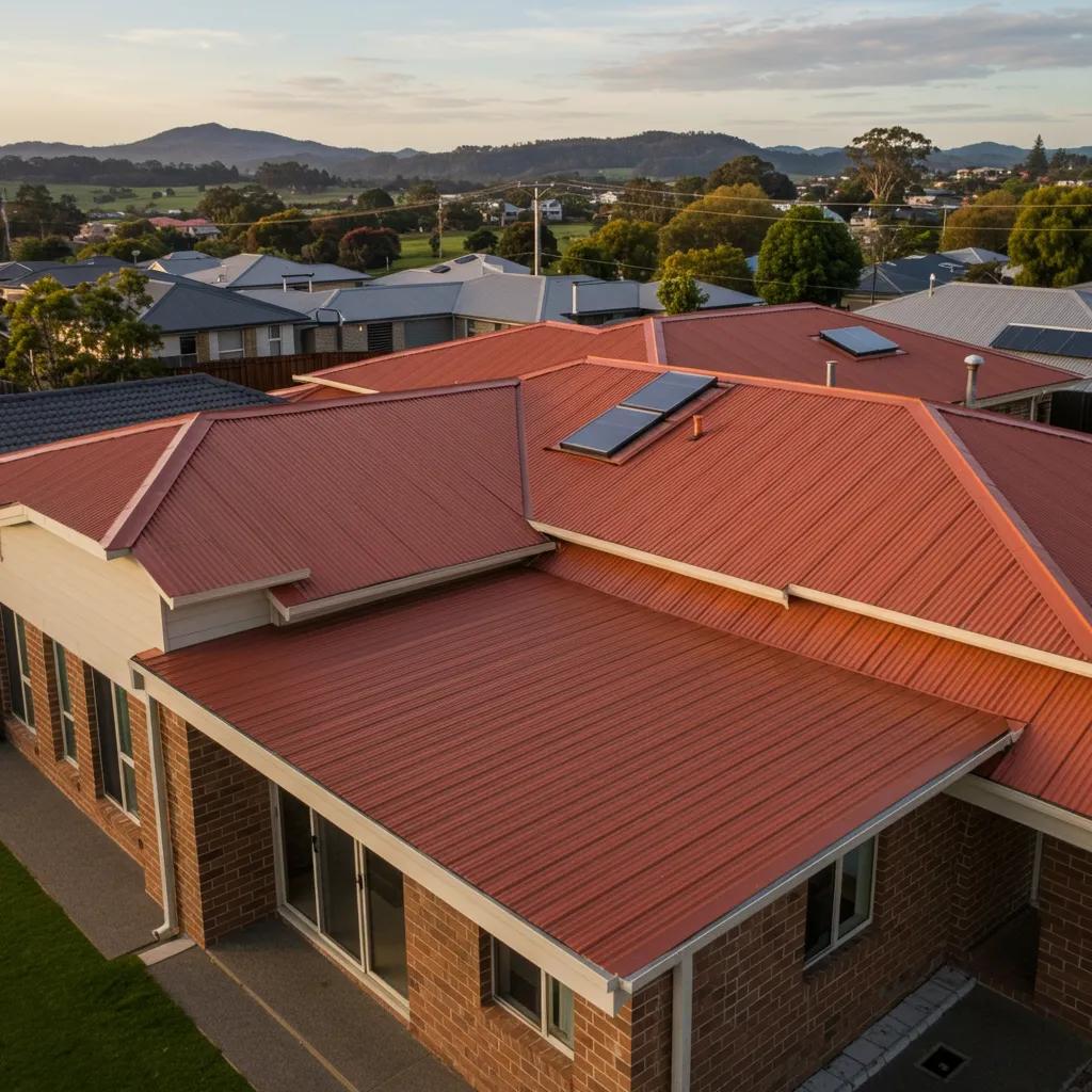 Colorbond roof installation on a modern home in Casino, illustrating durability and aesthetic appeal
