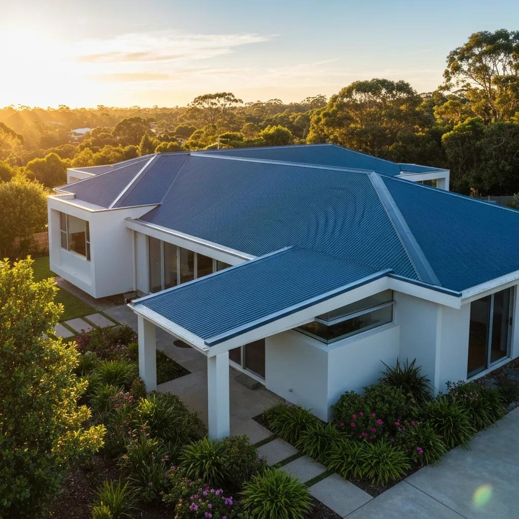 Colorbond roofing installation on a modern home in Mullumbimby, showcasing durability and aesthetic appeal