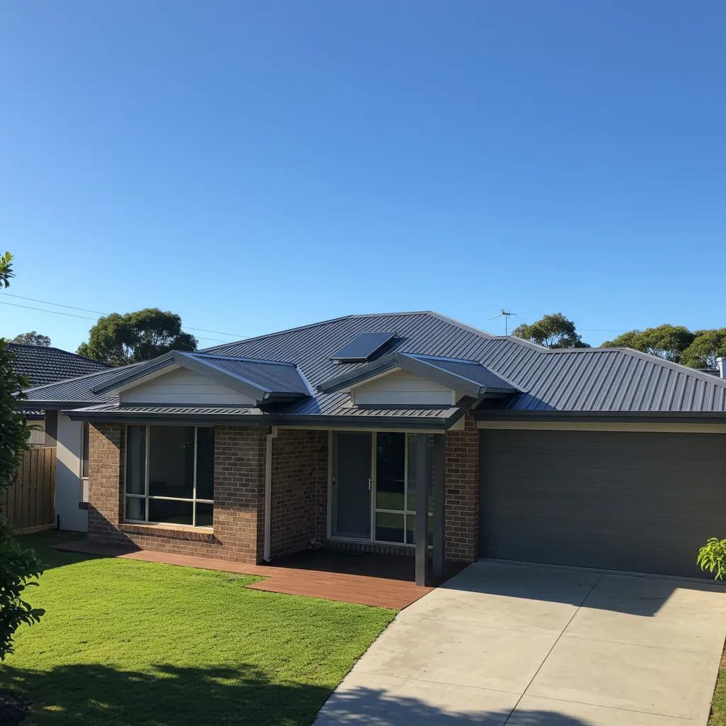 Colourbond roof installation on a modern Australian home