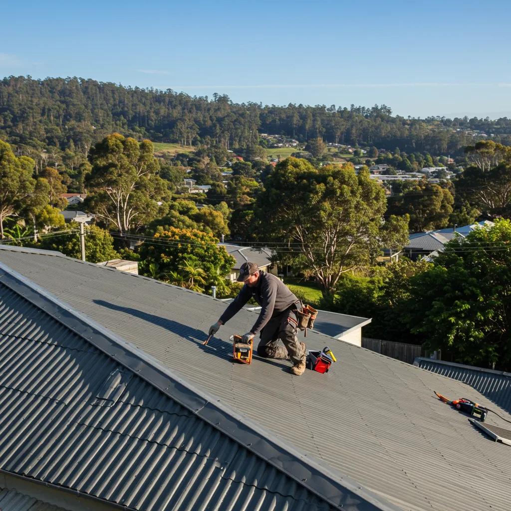 Kyogle roofing contractor inspecting a residential roof, highlighting expertise and local service