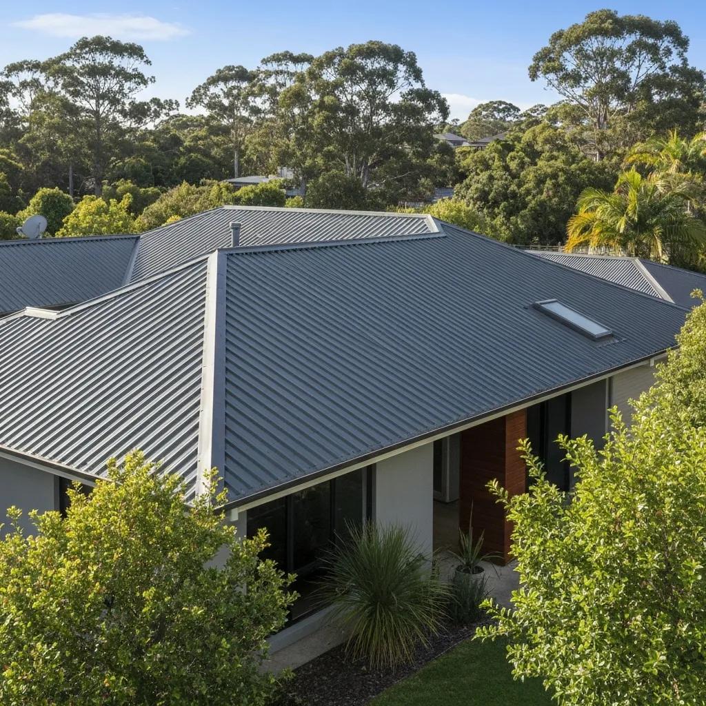 Modern home featuring a Colorbond metal roof, illustrating the benefits of durable roofing options in Kyogle