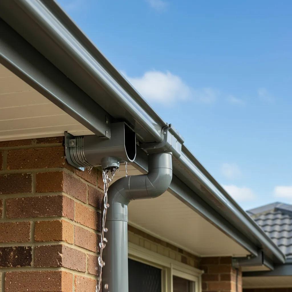 Newly installed guttering system on a house in Alstonville, demonstrating quality and effective water flow