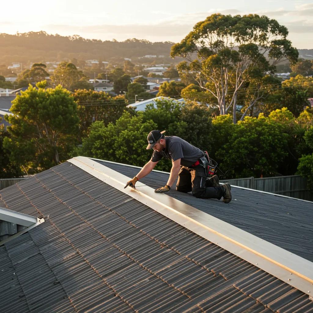 Professional roofer inspecting a residential roof in Alstonville, emphasizing quality roofing solutions