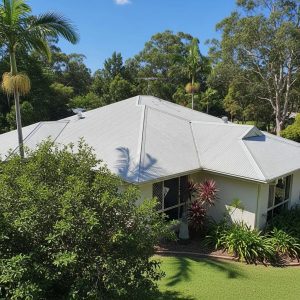 Beautiful home with a newly installed Colorbond metal roof in Alstonville, showcasing quality roofing solutions