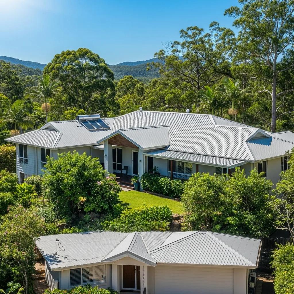 Modern home with durable metal roofing in Northern Rivers, showcasing aesthetic appeal and energy efficiency