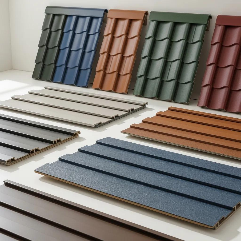 Samples of Colorbond roofing colours and textures suited to Alstonville homes